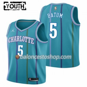Camiseta Niños NBA Charlotte Hornet Nicolas Batum 5 Jordan Classic Edition Swingman